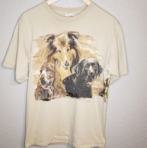 90s vintage dog tee
